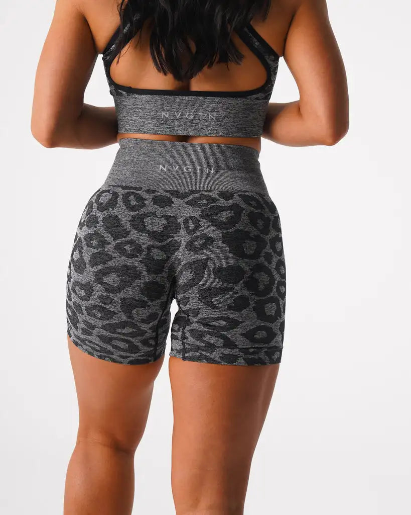 Wild Thing Leopard Seamless Shorts – High-Waist, Breathable, and Built for Performance