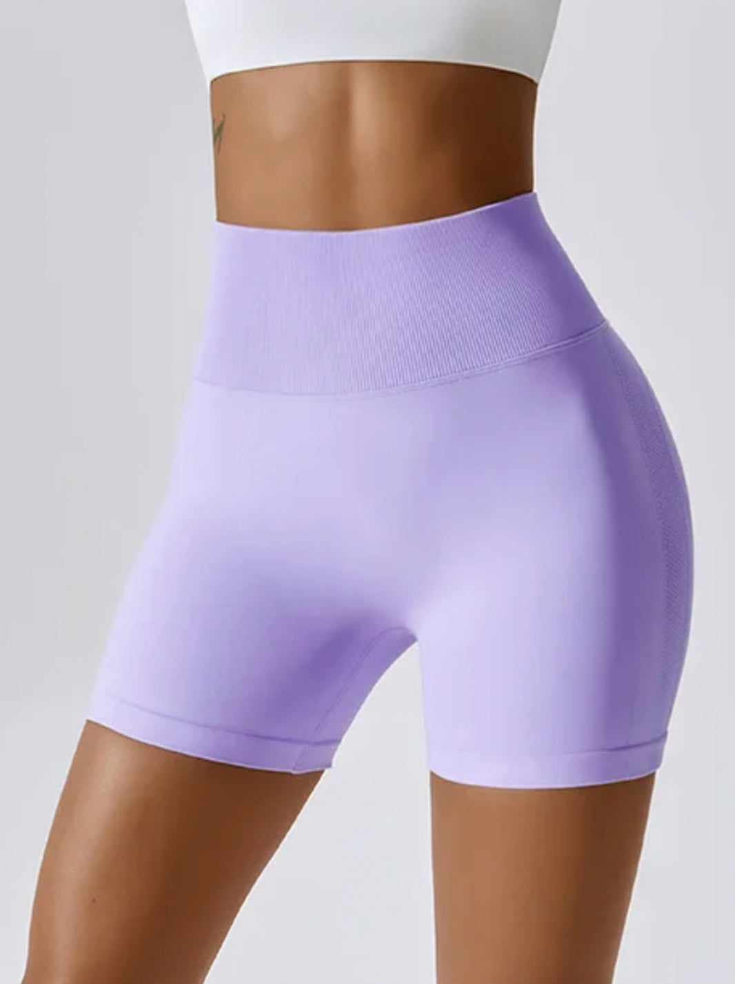  Seamless High Waist Push up Gym Biker Shorts 