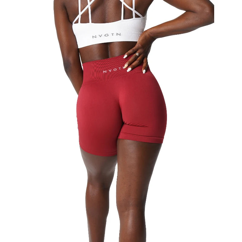 Solid Seamless High-Waist Shorts – Perfect for Every Move