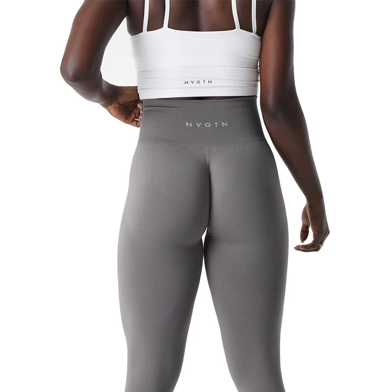 Solid Seamless High-Waist Leggings – Soft, Flexible, and Perfect for Every Workout