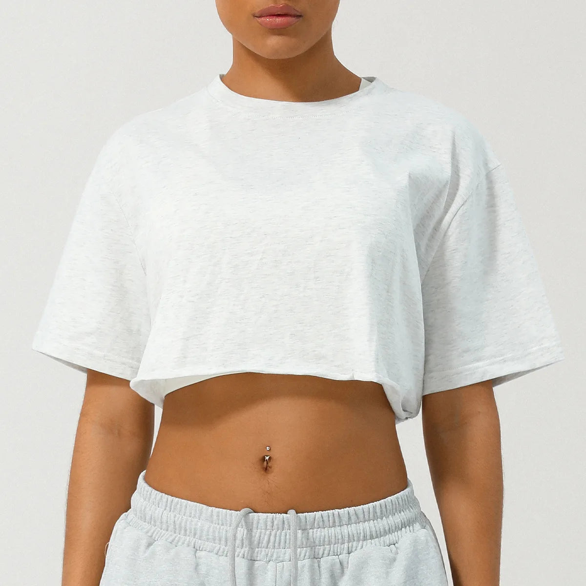 Breathable Quick Dry Short Sleeve Gym Crop Top