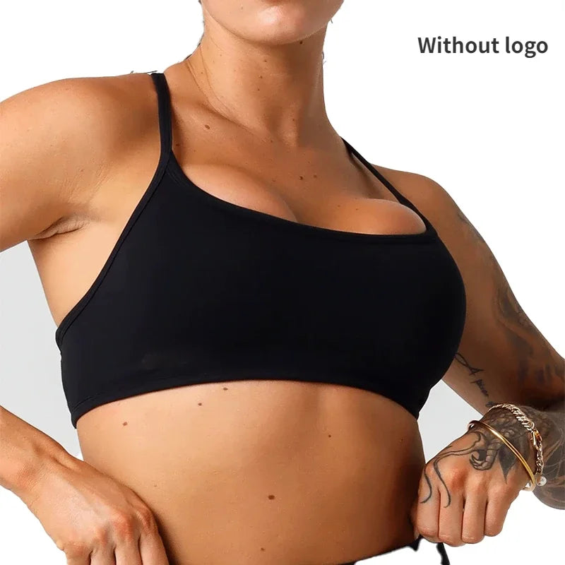 Dynamic Backless Sports Bra – Seamless, Breathable, and Adjustable for Ultimate Comfort