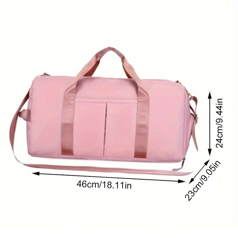 Pink Dry Wet Multifunction Gym Bag