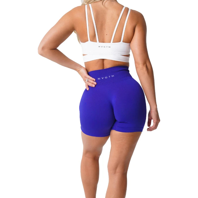 Solid Seamless High-Waist Shorts – Perfect for Every Move