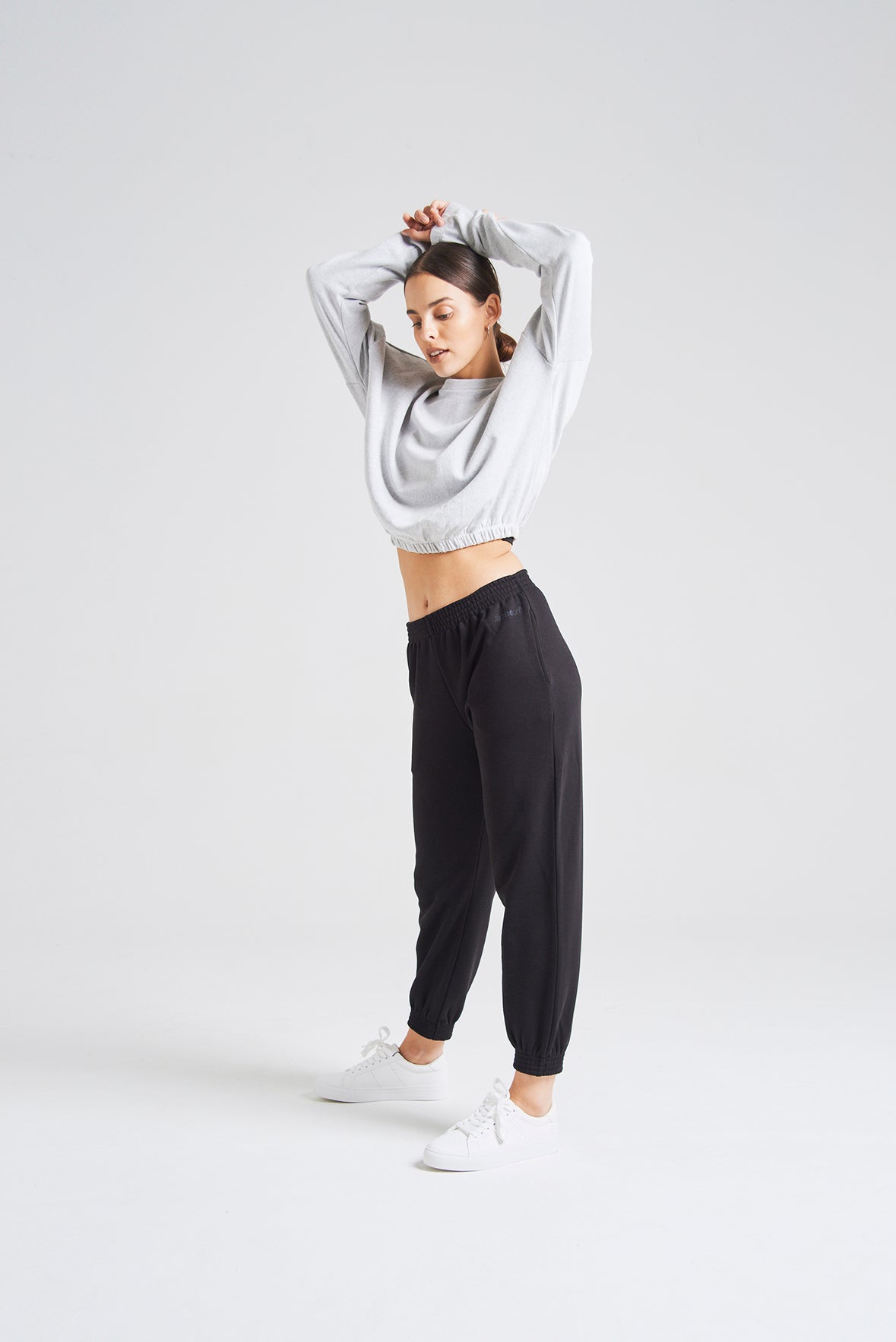 fasheon Black Womens Slogan Joggers