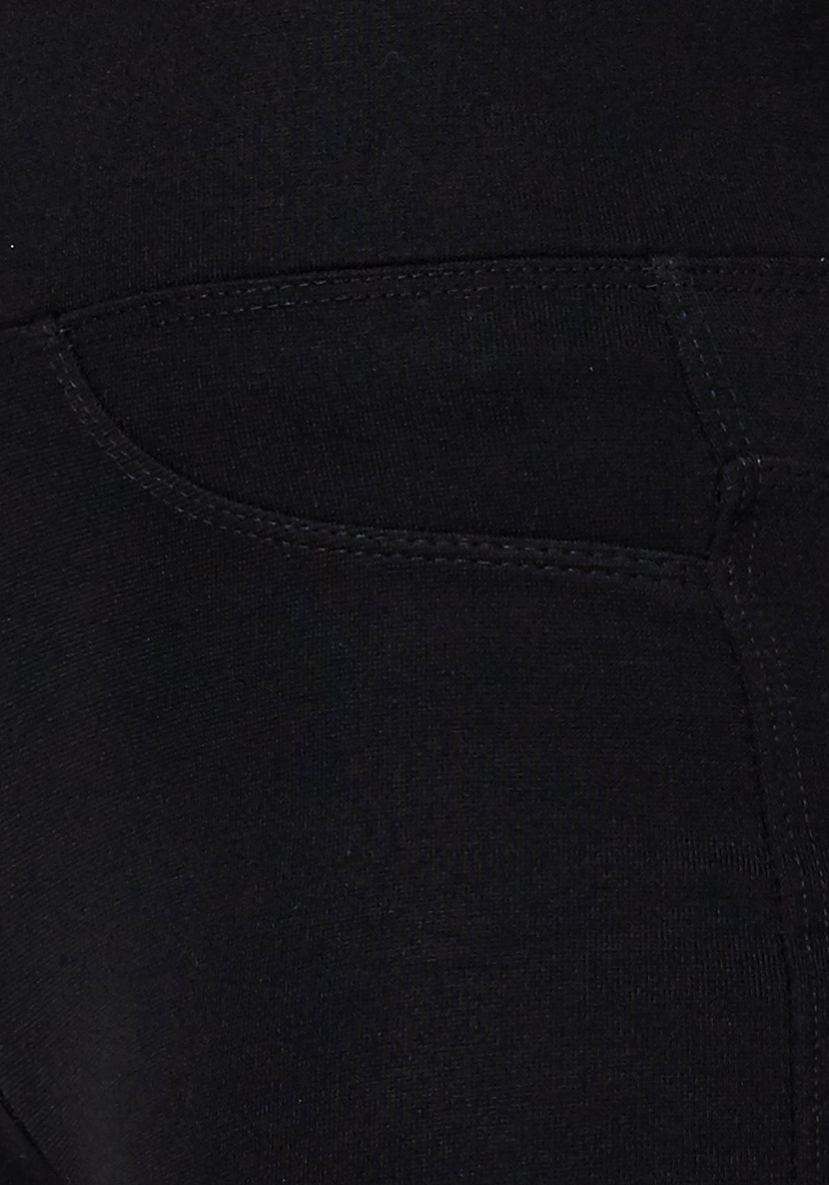 Detail of Black Back Pocket High Waisted Leggings